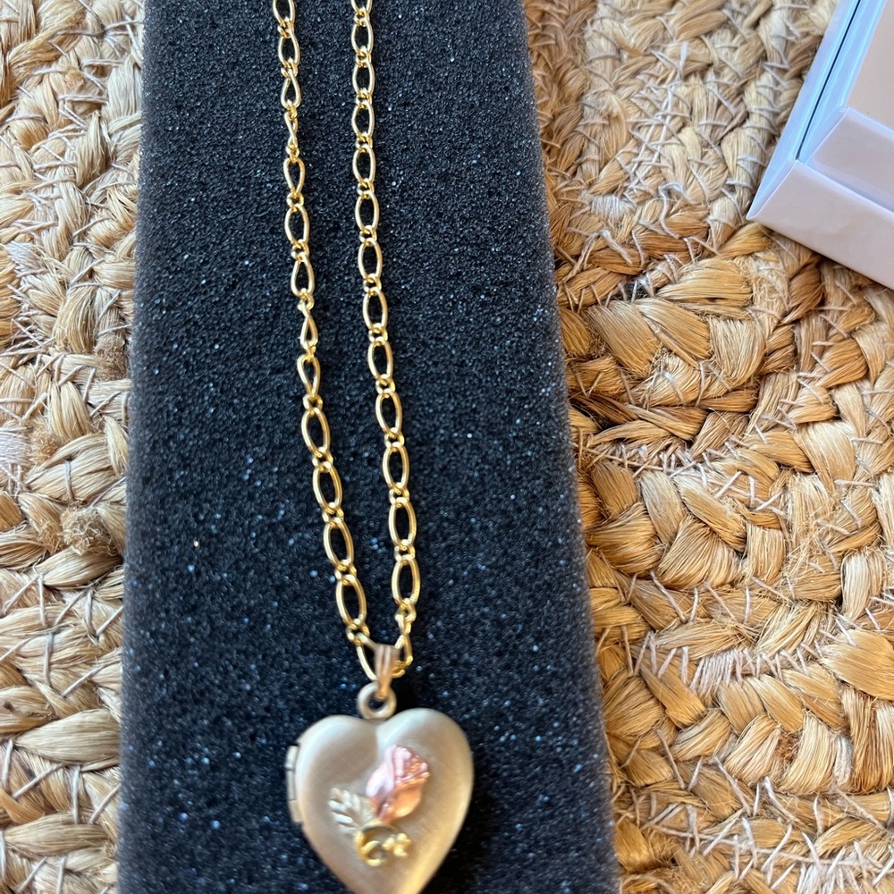 Black Hills Gold Heart Locket Necklace